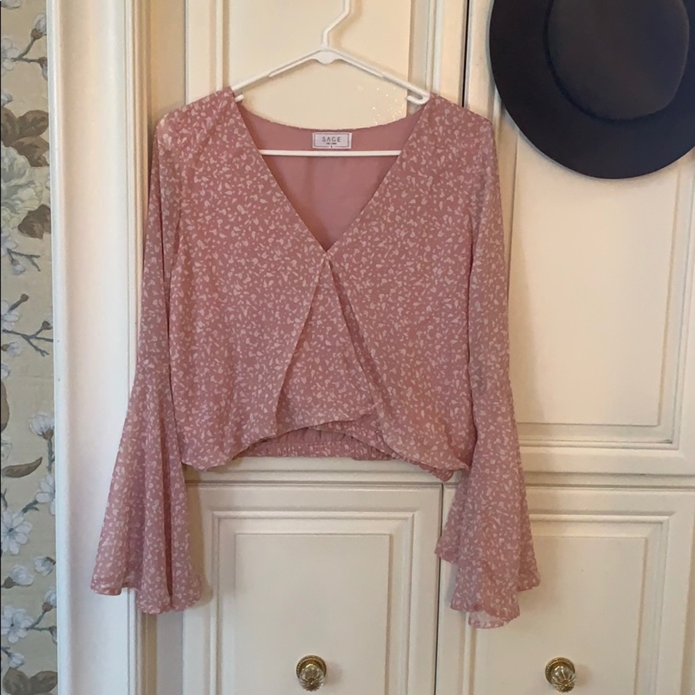 Sage the Label Pink Blouse